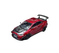 YRXIAO Replica Car 1:64 For Mitsubishi Evo X 10th Generation Varis Metal Red Alloy Car Model Static Ornaments Display Hobby Decorative collection