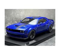 YRXIAO Replica Super Car 1 18 For Dodge Challenger R/T SCAT Muscle Car Simulation Alloy Model Blue Souvenir Display gift or decorative collection