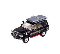 YRXIAO Replica Super Car 1/18 For Toyota Land Cruiser LC80 Off-road Vehicle Modified SUV Alloy Car Model Collection gift or decorative collection(Black)