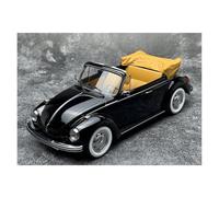 YRXIAO Replica Super Car 1 18 For Volkswagen Beetle 1300 Cabriolet 1973 Alloy Casting Car Model Ornaments Black Convertible gift or decorative collection