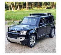 YRXIAO Replica Super Car 1 24 Scale Model For Defender SUV Die-cast Metal Toy Off-road Vehicle Car Model Sound And Light gift or decorative collection(Black)