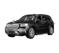 YRXIAO Replica Super Car Modèle De Simulation 1 24 Pour Mercedes-benz Maybach GLS600 Ornements Modèle De Voiture En Alliage gift or decorative collection(Black)