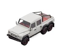YRXIAO Resin 1:43 For Land Rover Defender 6 * 6 Pickup Flying Huntsman Pickup Truck Scale Model White