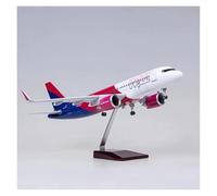 YRXIAO Resin 1/80 For Wizz A320 Neo With Lighting And Wheels Aircraft Model Collectible Display Item For Collection Gifts(With light)
