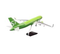 YRXIAO Resin 1/80 Scale For A320 NEO Siberia S7 47cm Plane Aircraft Model Desktop Decoration For Collection Gifts(No light)