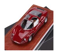 YRXIAO Resin For Alfa Romeo Tipo33 Stradale Car Model 1:43 Scale Metal Casting Themed Ornament(Red 2)