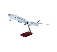 YRXIAO Resin For B777 47cm 1:157 Scale Souvenir Airplane Model With Wheels Landing Gear Ornament For Collection Gifts(No light)