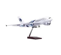 YRXIAO Scale 47CM 1 160 For Malaysia Aircraft Model A380 Die-Cast Resin For Collection Room Decor For Collection Gifts(No light)