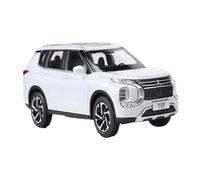 YRXIAO Scale Diecast Model Car 1:43 For Mitsubishi Outlander SUV Alloy Model Car Limited Edition Cars Desktop Decoration Display Collectible Model Cars Car Gift Ideas For Christmas(White)