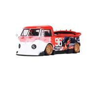YRXIAO Scale Diecast Model Car 1：64 For VW RWB T1 Pickup Die Casting Alloy Model Crafts Decoration Collection Toy Collectible Model Decoration Model Casting Car Model(Red)