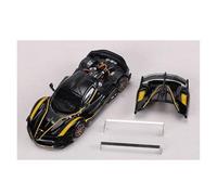 YRXIAO Yellow 1:64 For Ferrari FXXK EVO Open Back Alloy Car Model Collection Vehicle Display Hobby(Black)