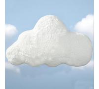YRXRUS Cloud Pillows, White Cloud Shaped Pillow, Decorative Throw Pillow Gifts, Cute Plush Room Decor, Fluffy Faux Rabbit Fur 9.5"x16" Pillows for Living Bedroom Kids Room