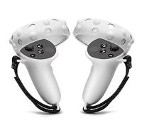 YRXVW Controller Grips Cover for Oculus Quest 2, Silicone Hand Grips Unibody Design with Adjustable Knuckle Strap Compatible with Quest 2 Accessories (White)