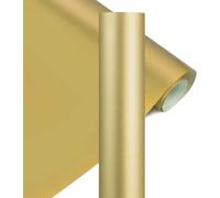 YRYM HT Gold HTV Heat Transfer Vinyl Roll 12" x 5ft Iron On Vinyl | 30.5x152CM premium gold htv, easy to cut & weed, ideal iron on vinyl for craft custom t shirt heat transfer designs