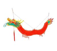 YRYRYW 1.5M 3D Chinese New Year Paper Dragon Chinese New Year Spring Festival Dragon Lantern Plastic Hanging Lantern Ornaments for Decoration Household faucets