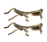 YRYRYW 2pcs Retro Brass Mantis Sculpture for Tabletop Decor Mantis Figurine for Home Office and Tea House Unique Vintage Style Adornment Household faucets