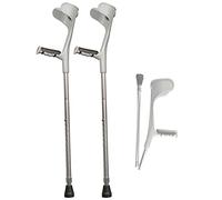 YRYRYW Adult Forearm Crutches, Folding Crutches, Silver Black, Height Adjustable Walking Stick, Ergonomic Handle/Black/1 Pair Household faucets