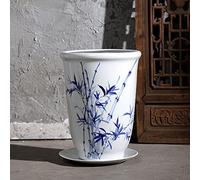 YRYRYW Ancient Motif Blue And White Porcelain Flower Vase, Oriental Characteristics, Chinese Bottle Vase Hand Painted Peony Ceramic Chinese Flower Pot Household faucets