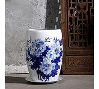 YRYRYW Ancient Motif Blue And White Porcelain Flower Vase, Oriental Characteristics, Chinese Bottle Vase Hand Painted Peony Ceramic Chinese Flower Pot Household faucets