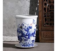 YRYRYW Ancient Motif Blue And White Porcelain Flower Vase, Oriental Characteristics, Chinese Bottle Vase Hand Painted Peony Ceramic Chinese Flower Pot Household faucets