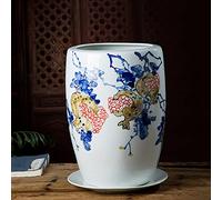 YRYRYW Ancient Motif Blue And White Porcelain Flower Vase, Oriental Characteristics, Chinese Bottle Vase Hand Painted Peony Ceramic Chinese Flower Pot Household faucets