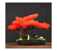 YRYRYW Artificial Trees Bonsai Pine Tree Artificial Potted Plants House Plants Faux Bonsai Indoors Ornament for Bathroom Home Kitchen Office Feng Shui Decor Artificial Bonsai Household faucets