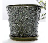 YRYRYW Breathable Retro Creative Landscape Potted Ceramic Flower Pots Landscape Potted Chinese Bonsai Plant Pot With Drainage Holes,Flower, Green Plants Container Planting Pots Household faucets