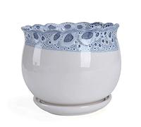 YRYRYW Ceramic Ice Crack Zisha Serial Succulent Plant Pots Cactus Bonsai Pot FlowerPots Container Planter Garden Decoration Creative Ceramics Home Garden Office Decorations Flowers Pot Household