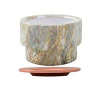 YRYRYW Ceramic Marble Grain Flower Pot Home Orchid Dedicated Large Planters Container Ceramic Succulent Plant Pot Desktop Windowsill Office Decoration Birthday Wedding for Garden Lover Household