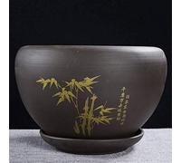 YRYRYW Ceramic Plant Pot Special Large Purple Sand Flower Pot Extra Large With Tray Green Bonsai Home Orchid Meat Small Planter Indoor Desk Decorative Flower Pot Household faucets