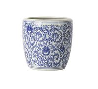 YRYRYW Ceramic Planter Blue And White Porcelain Flower Pots Chinese Bonsai Pot Bohemia Decorative Plant Pot Table Centerpiece For Home Office Table Top 1 Sets Household faucets