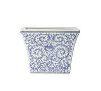 YRYRYW Ceramic Planter Blue And White Porcelain Flower Pots Chinese Bonsai Pot Bohemia Decorative Plant Pot Table Centerpiece For Home Office Table Top 1 Sets Household faucets