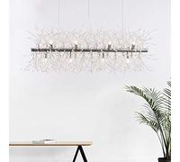 YRYRYW Chandeliers Crystal Creative Dandelion Chandelier G9 Lamp Holder Kitchen Dining Living Room Ceiling Lamp Lighting Fixture Firework Light Home Decoration Hanging Lights-Chrome 12 head Household