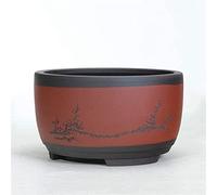 YRYRYW Chinese Style Drum-shaped Plant Pot Round Flower-Pots Planter Home-Decoration Bonsai Flowerpot Desktop Plant Container Household faucets
