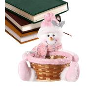 YRYRYW Christmas Basket,Christmas Gnome Reindeer Doll Fruit Container - Cute Cartoon Decorative Christmas Rattan Woven Basket, Candy Serving Bowl for Party Household faucets