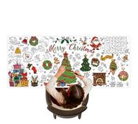 YRYRYW Christmas Themed Posters - Blank Doodle Art Banner - Big Christmas Coloring Poster - for Kid Boys Girls Bedroom Living Room Home Dormitory Household faucets