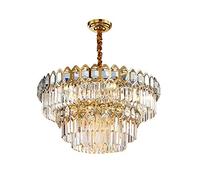 YRYRYW Circular Big Crystal Chandelier Chandelier Island Lighting 8 Lights Adjustable During Ceiling Light Fixture For Dining Room Living Room Kitchen Bedroom-Gold. 10 head Household faucets
