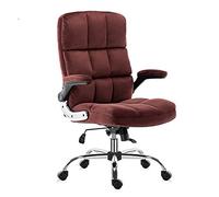 YRYRYW Computer Office Chair Swivel Task Chair Office Desk Chair, Office Chair Adjustable Tilt Angle And Flip-Up Arms Executive Computer Desk Chair, Ergonomic For Lumbar,Wine Red Household faucets
