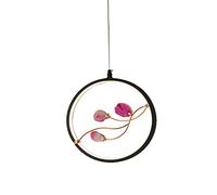 YRYRYW Concise Agate Lamp,LED Nordic Single Head Small Chandelier,For Home Bedroom Bedside Porch Aisle Bedside Bar Dining Room Tea Room-Pink agate 30 * 33cm Household faucets