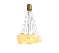 YRYRYW Concise Living Room Bedroom Dining Lighting,American Individual Creative Copper Chandelier,G9 Nordic Creative Marble Chandelier-Copper 68 * 200cm Household faucets