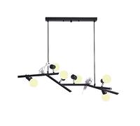 YRYRYW E27 Nordic Dining Room Lamp,Creativity Personality Coffee Shop Dining Table Bar Chandelier,Post- Living Room Lamp-Black. 98 * 125cm Household faucets