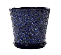 YRYRYW Extra Large Succulent Plant Pot Ceramic Cactus Planter Geometric Indoor Decorative Bonsai Cacti Flower Pot Chinese Style Garden Pot Holder with Drainage Hole for Home and Office Household