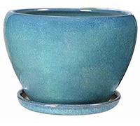 YRYRYW Flower Pot Emerald Green Round Decorative Plant Pot Planter Courtyard Balcony For Villa Corridor Aisle With Drainage Holes And Tray Maintains Healthy Roots Household faucets