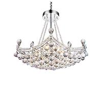 YRYRYW Flush Mount Led Ceiling Light Fixture For Dining Room Bathroom Bedroom Livingroom Pendant Lamp,E14 K9 Chandelier,Crystal Raindrop Chandelier Lighting-Silver 80 * 50cm Household faucets
