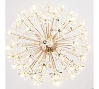 YRYRYW For Dining Bedroom Living Room Lamp,G4 Light Luxury American Style Flower Type Crystal Chandelier, Light Luxury Chandelier-French gold 64 head Household faucets