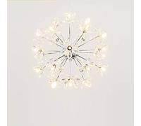 YRYRYW For Dining Bedroom Living Room Lamp,G4 Light Luxury American Style Flower Type Crystal Chandelier, Light Luxury Chandelier-Chrome 24 head Household faucets