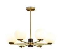 YRYRYW For Dining Room Bedroom Lights,Creative Nordic Lamps,G9 Full Copper Living Room Chandelier, Concise Magic Bean Molecular Chandelier-Copper 6 head Household faucets