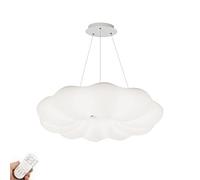 YRYRYW For Living Room Dining Room Bedroom,Creative 's Room Cloud Lighting,LED Nordic Chandelier,Warm Romantic White Ring Chandelier-No aurora distraught 65 * 25cm Household faucets