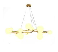 YRYRYW For Villa Living Room Dining Room Bedroom, Magic Bean Lamp,Nordic Light Luxury Lamps,E27 Nordic Postmodern Living Room Chandelier-Gold. 105 * 26cm Household faucets