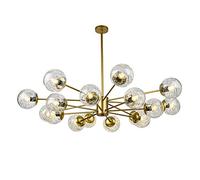 YRYRYW Globe Glass Lampshade During,E27 Nordic Aluminum Wire Molecules Sputnik Chandelier, Magic Beans Molecules During-Gold. 16t Household faucets